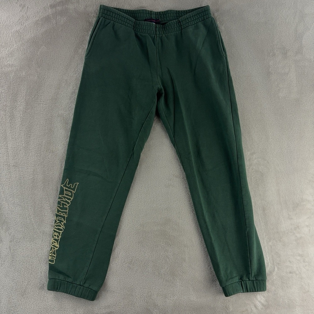 Gosha‎ Rubchinskiy Epic Aces Sweatpants Mens Size Medium Green Logo Joggers